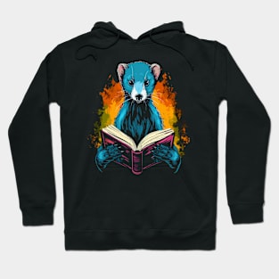 Weasel Reads Book Hoodie